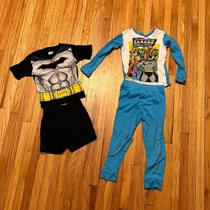 Boys 6 (small) super hero pajama set